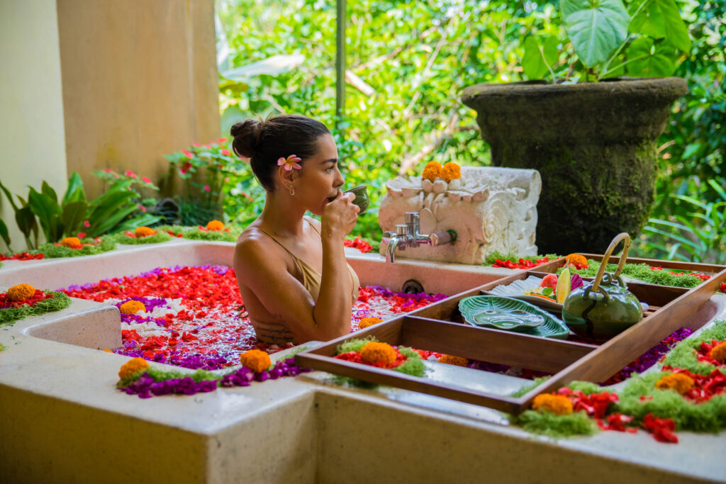 flower bath ubud at puri gangga resort