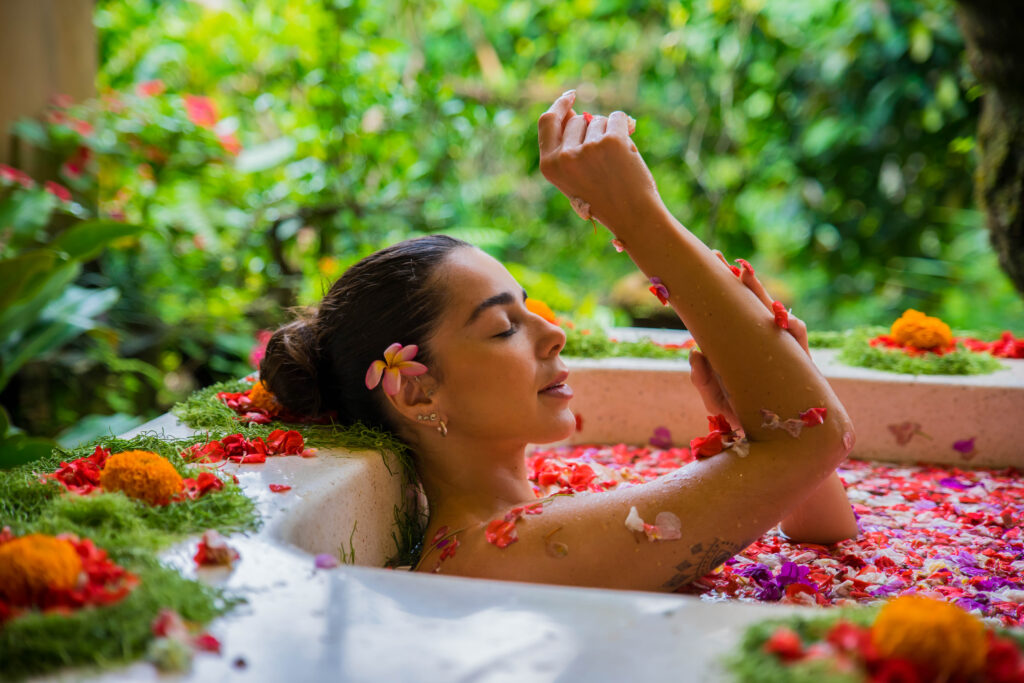 flower bath ubud at puri gangga resort